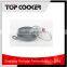 Forged aluminum chinese marble coating wok pan with lid