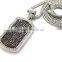 2015 stainless steel dog tags chains with laser engraving