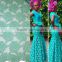 2016 guangzhou mint green net lace with pearls embroidery tulle lace fabric for african parties