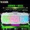 7colors LED backlight computer keyboard USB wired professional laptop gaming keyboard--LK612--Shenzhen Ricom