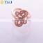 New Design Sale Top Rose Gold Plated Flower Crystal Rings for Women//