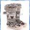 Jacquard Owl Pattern Italian Winter Boots /long Boot Women