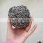 Kitchen dish washing silver color galvanized metal mesh scourers for sale