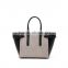 contrast color high quality wholesale china leather handbag