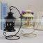 Black And White Star Shaped Metal Candlestick Candle Holder