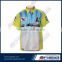 Heat transfer printing polyester button down racing shirts