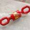 drop forged hardware universal swivel drop forged lifting hoist alloy steel/carbon steel hook with two rings