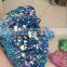 bright polychrome pyramid crystal cluster