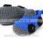fantasy soft sole knit crochet newborn baby shoe in car shape