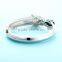925 Sterling Silver Fashion Lapis Lion Head Bangle Bracelet SBG763W