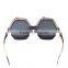 2015 promotion plastic quadrilateral sun glasses UV400 with diamond