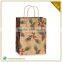 Printed Rose Paper Bag Price For Gift With Rope Handle Custom For Global Customers