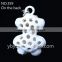 new design alloy hollow panda pendant plated glod pendant key chain part bag pendant -359