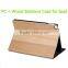 ODM PC Wood Bamboo Cover Protective Case for IPad Flip Stand Protective Case