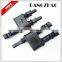 3 to 1 T type branch PV solar MC4 connector