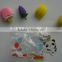 mini 3D fruit eraser set in PVC bag