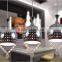 three lights indoor glass round pendant lamp covers,holiday lighting cover