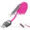 Factory direct supply!Dual-line phones with data current and voltage LED display combo phone data charging cable