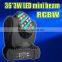 led mini moving head 36*3W RGBW