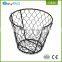 Best Selling Home Accessories Metal Wire Mesh Balck Painting Fruit Basket