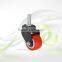 Small Black PU Wheel Swivel With Lock Caster Wheel For Furniture