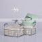 Rect Wire Fruit Basket With Liner And Handle