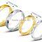 New top quality titanium gold wedding ring box