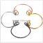 Wholesale Unisex Magnetic Rose Gold Open Bangle Jewelry Straitjacket Bracelet for Women
