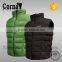 Customized fashion 100% polyester lightweight men's wind-proof down feather vest sale made in China