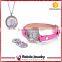 Weave Wrap Around Leather Bracelet Lady Woman Wrist Watch