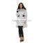 Pretty steps 2015 high end silver elegantly long length ladies winter Long Down & Feather Fill Coat