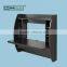 Wood Wall Mounted Floating Desk With Storage-Black
