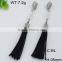 Dangle steel color Chinese ethnic earring