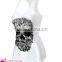 Cheap Pinky Skull Printed Summer white Tank Top BX123 tank top women