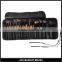 26 pcs cosmetic brush kit foundation brush set wood make up brushes black pu bag