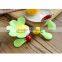 Good Quality Colorful Flower Petals Beautiful Fruit Fork Set Plastic Fork