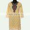 Long Cotton Embroidery Kurti