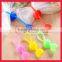 Food and cable winder wrap silicone tie in love heart shape