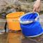 Fashion collapsible water bucket With Belt Excellent for outdoor swimming