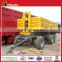 Heavy duty European type single or two axle platform full trailers mini truck transport cargo box drawbar trailer