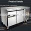 2 Door Stainless Steel Chest Chiller Kitchen Equipments