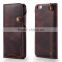 Retro Oil Wax Leather, Flip Cowhide Leather Phone Case For iPhone6/6s/plus