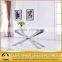 2017 Modern big size glass top home furniture dining table