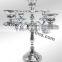 Wedding nickel plated candelabra centerpieces for wedding