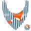 Blank Baby Bib With Bow Cute Triangle Baby Bibs Stripe Baby Bibs With Animal