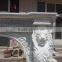 china supplier home decor marble stone lion head fireplace mantel