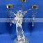 clear Acrylic angel with iron candle holders Xmas ornament decorations