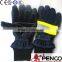 fire fight safety fire retardant security rescue 3m reflective fireman cowhide palm cleaner workers wear gloves