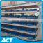 Manually operative telescopic gym seating system