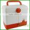 2016 new design rattan plastic first aid emergency medical cheap family samall accessories storage box/organizer/case/kit